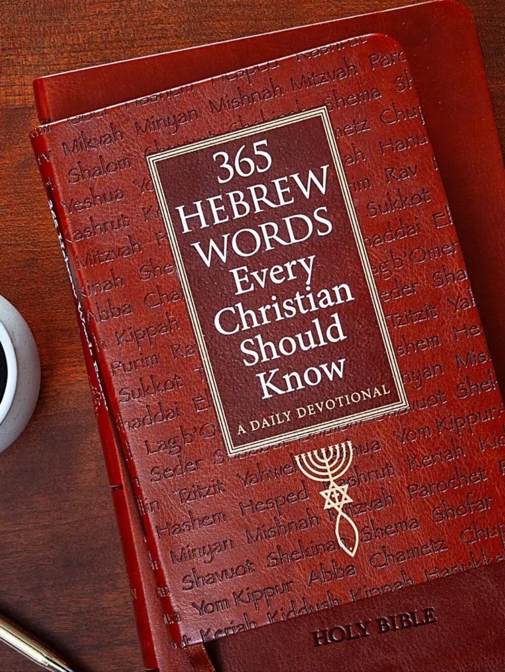 365 Hebrew Words Every Christian Should Know Daily Devotional - Red